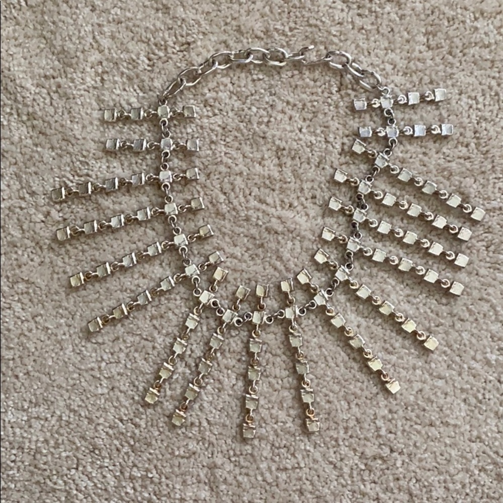 Silver statement necklace - Picture 5 of 6